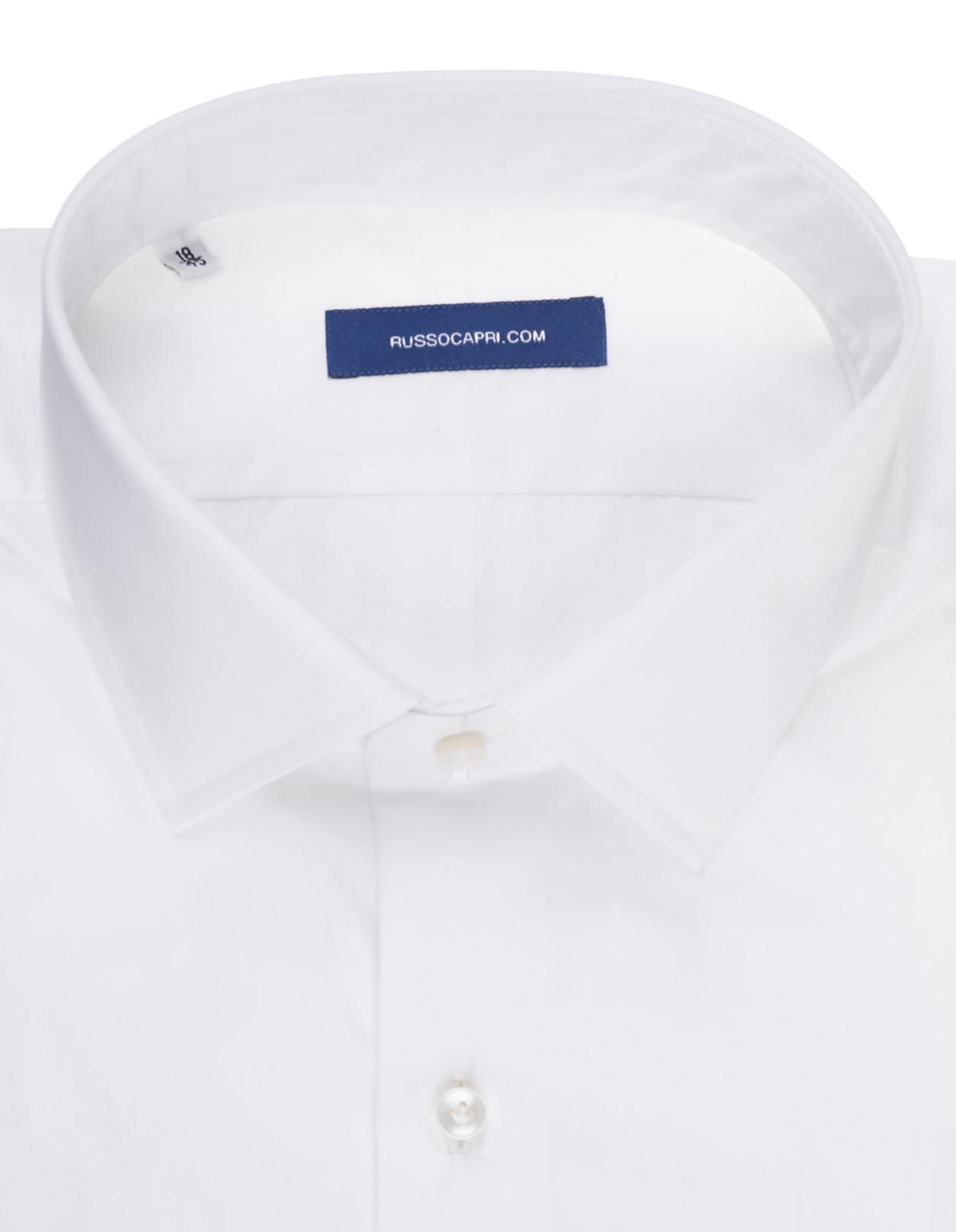 Camicia Regular Fit In Popeline Bianco RUSSO CAPRI | NEW COTONEBIANCO
