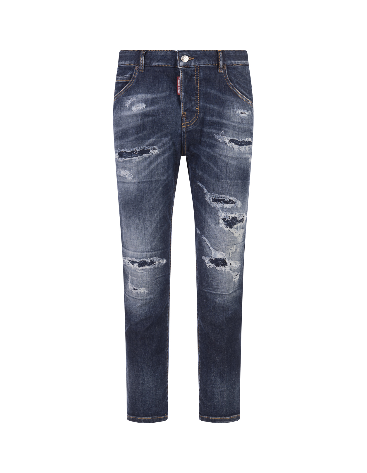 S.S. Medium Ripped Wash Cool Girl Cropped Jeans DSQUARED2 | S72LB0663-S30789470