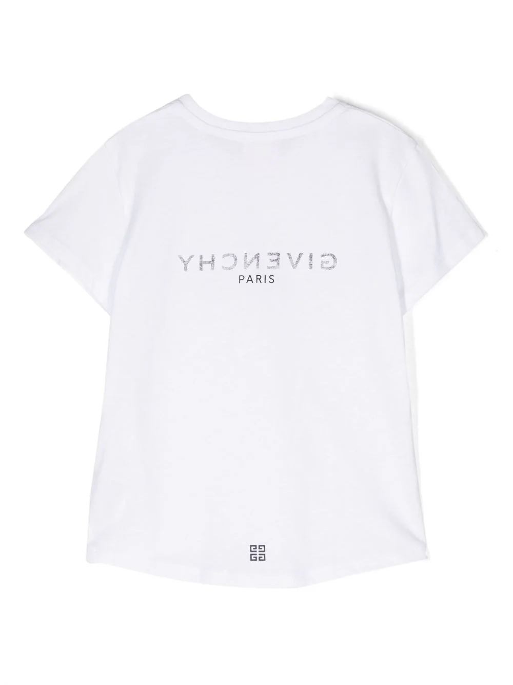 White T-Shirt with Front and Back Logo - GIVENCHY KIDS - Russocapri