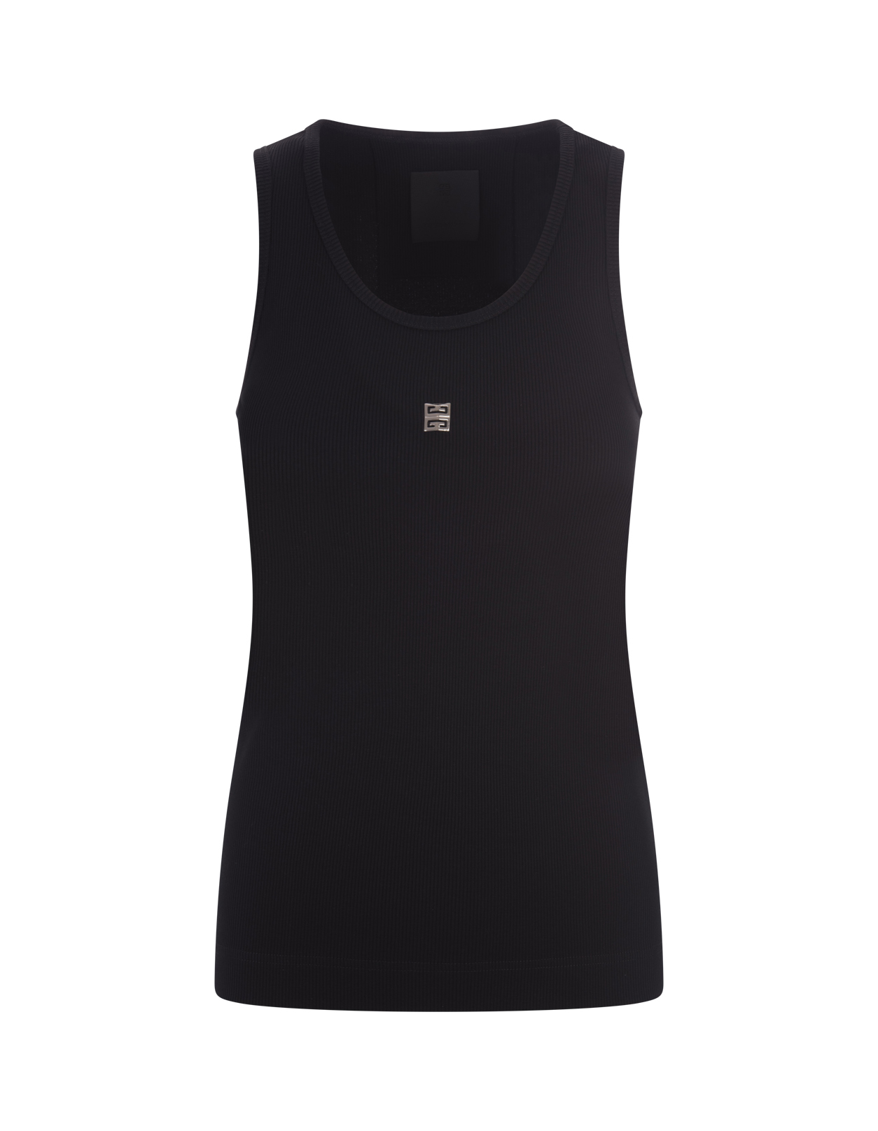 Top Nero Con Placca Logo GIVENCHY | BW70CH3YHY001