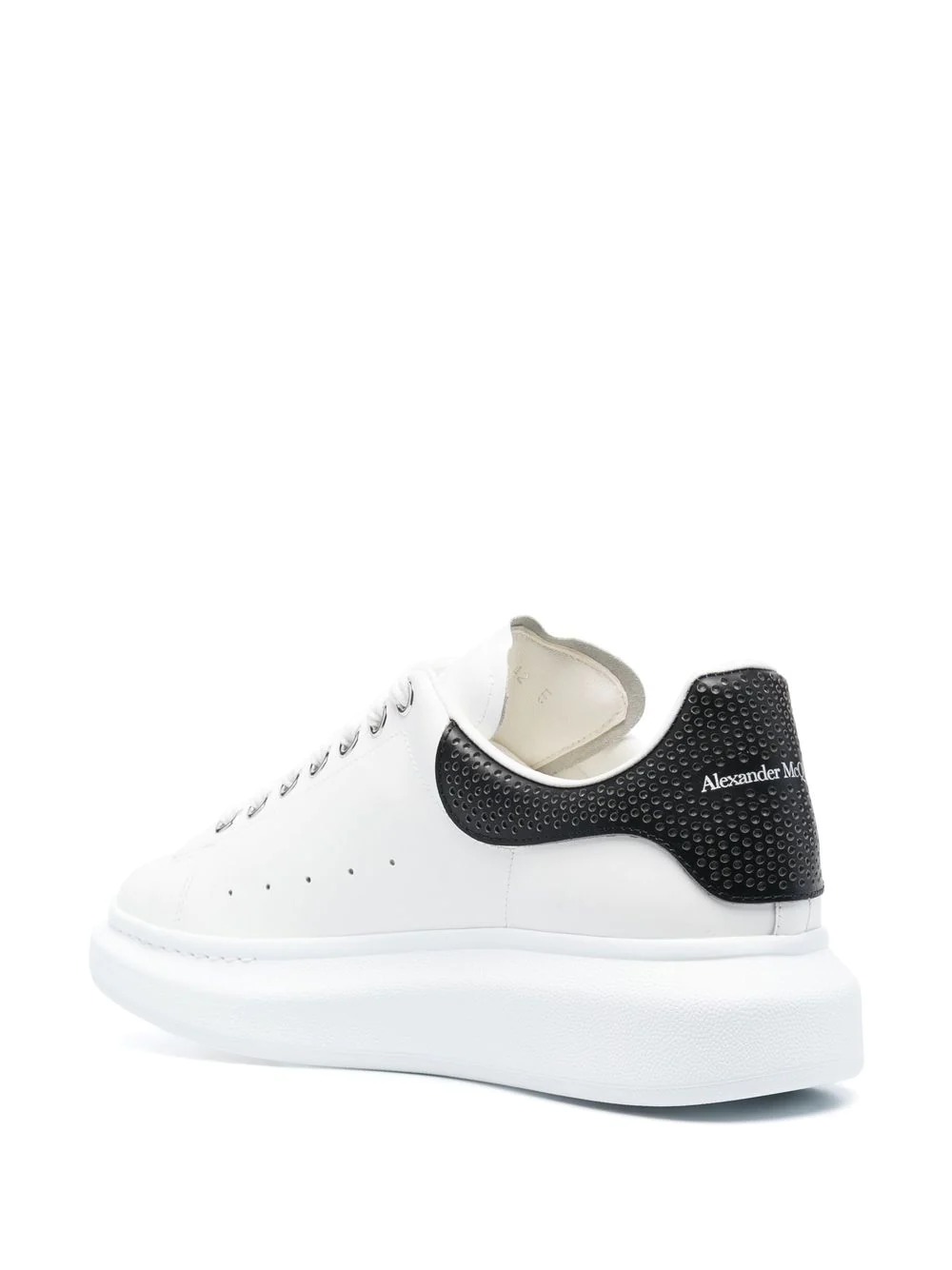 White Oversize Sneakers With Perforated Black Spoiler ALEXANDER MCQUEEN  Russocapri