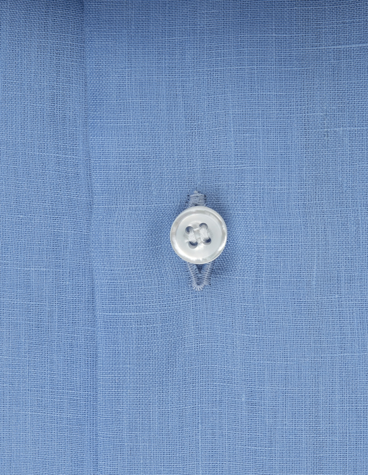 Camicia Regular Fit In Lino Azzurro FRAY | 0000R1