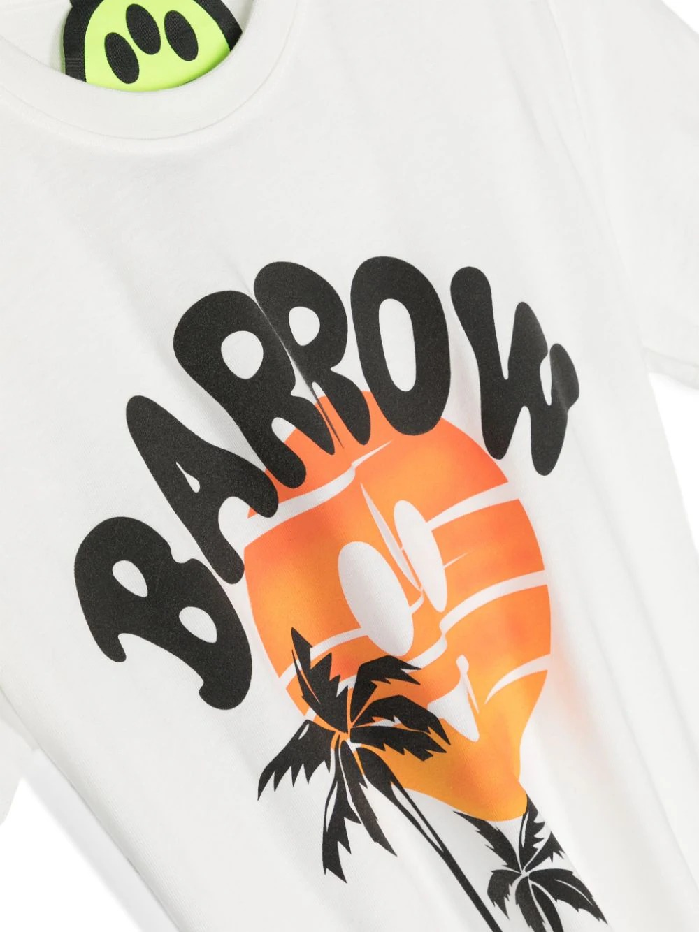 T-Shirt Bianca Con Logo e Grafica Palm BARROW KIDS | S4BKJUTH006002