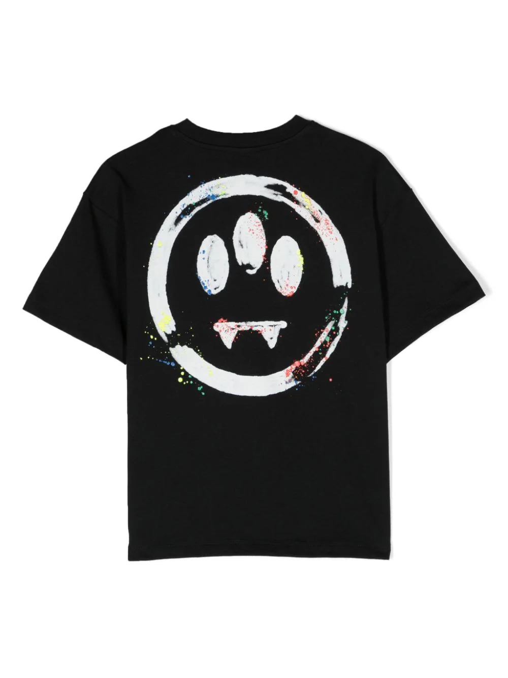 T-Shirt Nera Con Logo Lettering BARROW KIDS | S4BKJUTH115110
