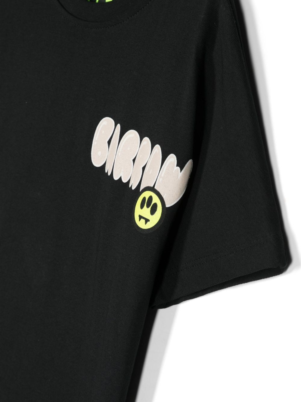 T-Shirt Nera Con Stampa Barrow Teddy BARROW KIDS | S4BKJUTH116110