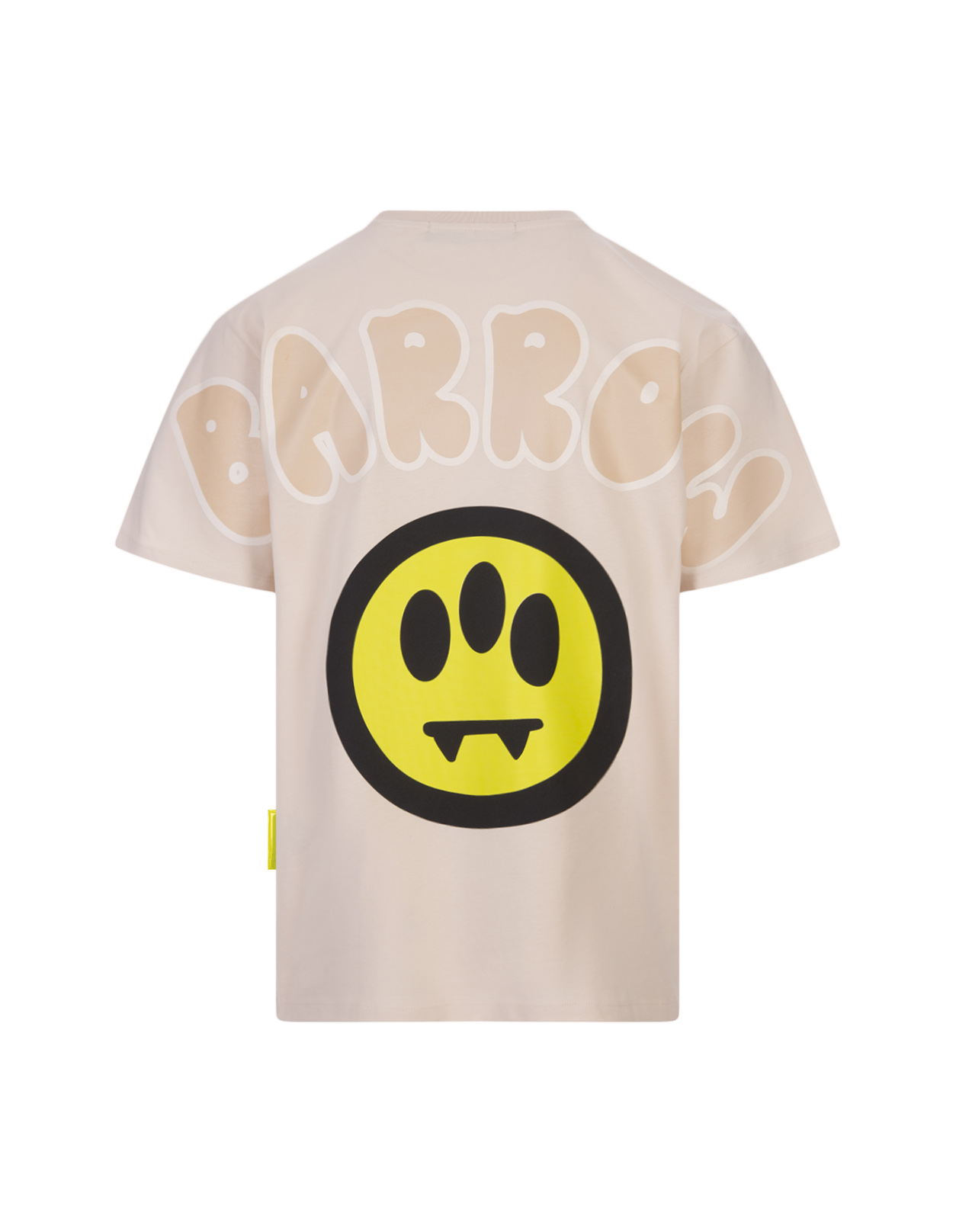 T-Shirt Tortora Con Stampa Logo Fronte e Retro BARROW | S4BWUATH142BW009