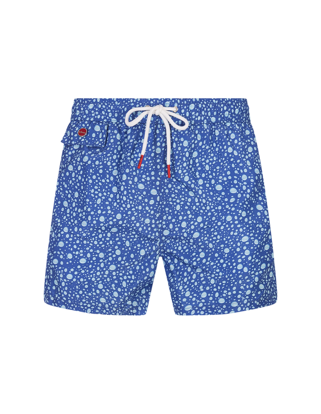 Shorts Da Mare Blu Con Pattern Gocce D'Acqua KITON | UCOM2CK0709D23