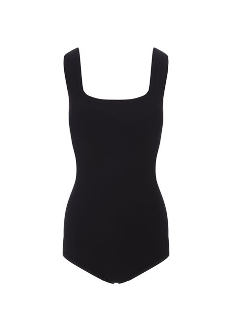 Sleeveless Scoop-Neck Bodysuit In Black ALAIA | AA9B0063RM035999