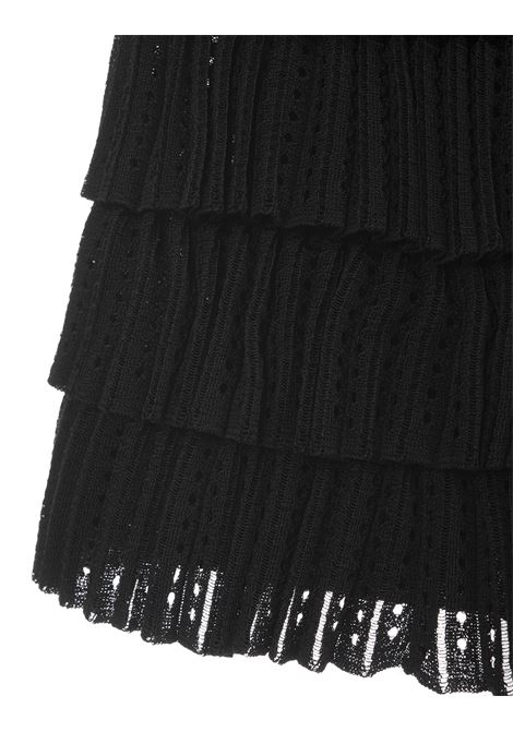 Black Crinoline Flounced Short Skirt ALAIA | AA9J2078CM631999
