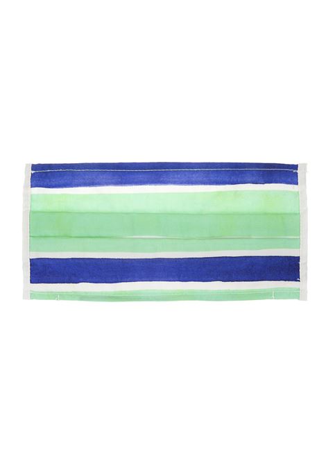 Aqua Green and Blue Striped Mask FEDELI | 3UE00333CECAPRICODE26