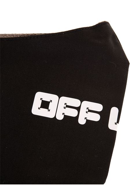 Mascherina nera con logo Uomo OFF-WHITE | OMRG003F21FAB0021001