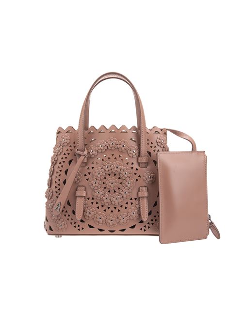 Mina 20 Tote Bag With Flowers and Studs ALAIA | 9W1G067XCA43C136