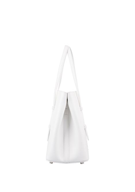 White Mina 25 Bag With Perforated Logo ALAIA | AA1S06725CA177010