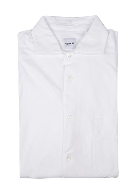 Camicia Uomo In Jersey Di Cotone Bianco ASPESI | AY33-940885072
