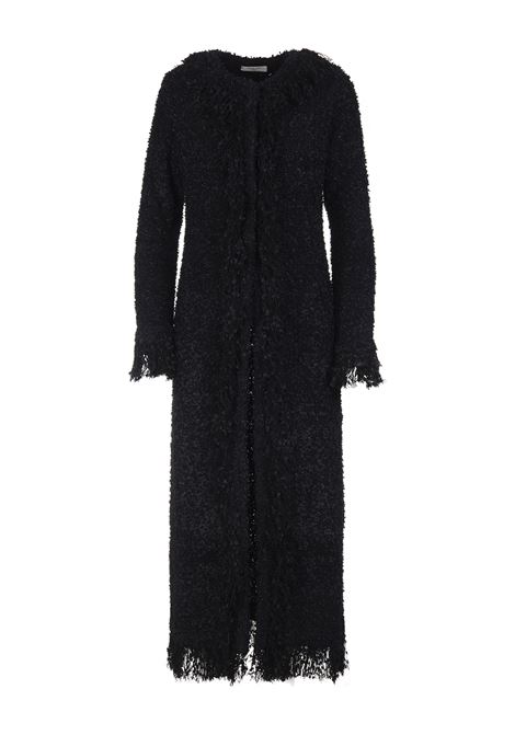 Woman Long Coat In Black Mongolia Wool CHARLOTT | 3369/19NERO