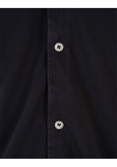 Polo Camicia In Piquet Marrone FEDELI | UIF0284CE36