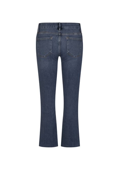 Woman Le Crop Mini Boot Jeans In Dark Blue Denim FRAME | LCMBRA793CRSL