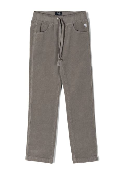 Kids Grey Corduroy Trousers IL GUFO | A22PL035V6013073