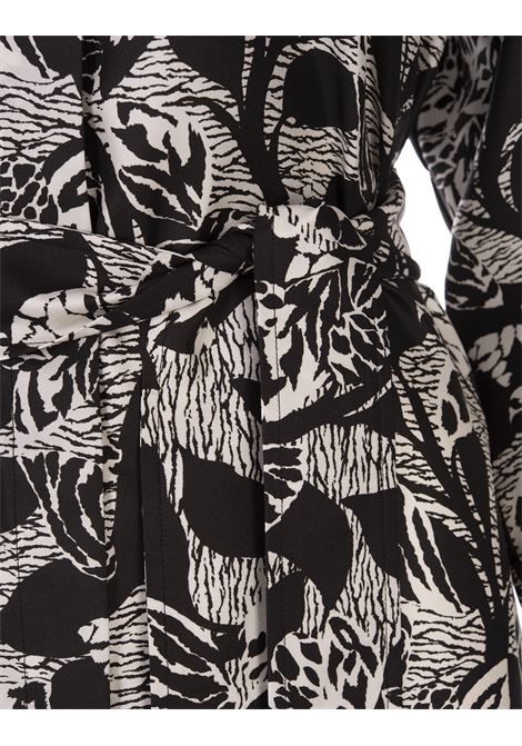Rimmel Shirt Dress In Black Printed Silk MAX MARA | 2312261839600003