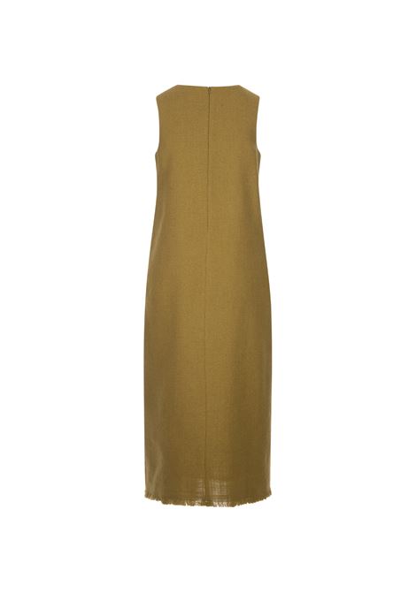 Yellow Licia Dress In Cotton and Wool Mat 'S MAX MARA | 2392261339600002