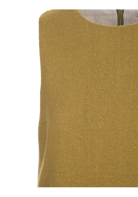 Yellow Licia Dress In Cotton and Wool Mat 'S MAX MARA | 2392261339600002