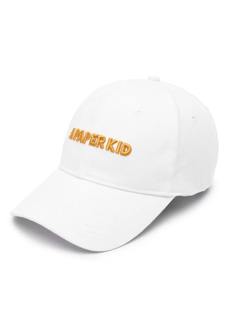 White Baseball Hat With Logo A PAPER KID | F3PKUABC038013