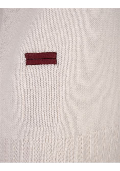 Pullover Dolcevita In Cashmere Bianco AGNONA | K202068-4K080FN36
