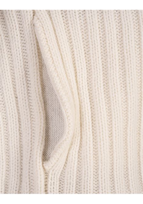 Cardigan Bicolore In Cashmere e Pelliccia AGNONA | KH06018-6K03PHN01