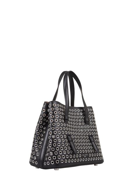 Mina 20 Bag In Black Leather With Studs ALAIA | AA1S06720CA139999