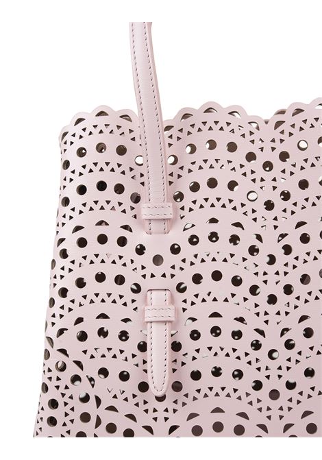 Mina 25 Tote Bag In Pink Wave Vienne Leather ALAIA | AA1S06725C0A44420