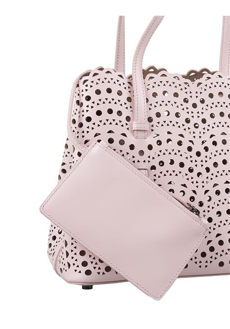 Mina 25 Tote Bag In Pink Wave Vienne Leather ALAIA | AA1S06725C0A44420