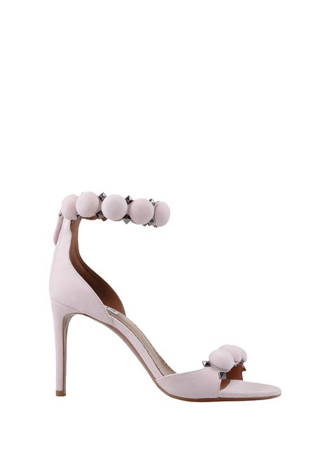 Pink Suede Bombe 90 Sandal ALAIA | AA3S770C0C16420