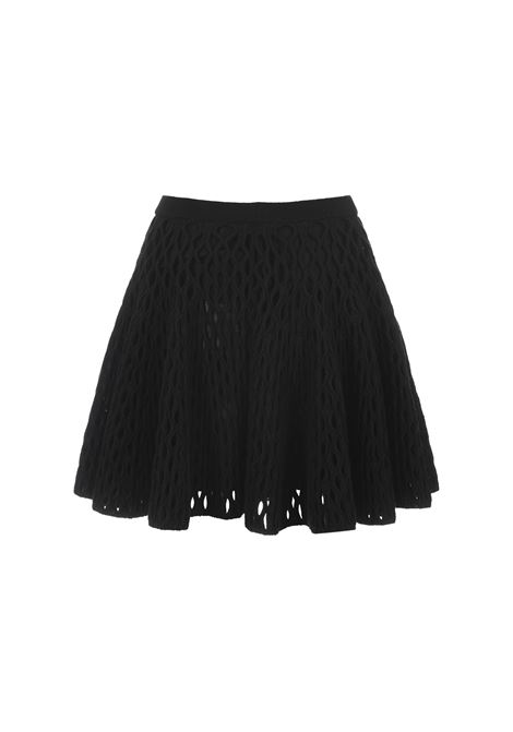 Skater Cage Skirt In Black Knit ALAIA | AA9J21644M821995