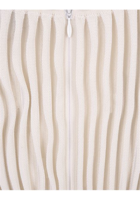 White Pleated Mini Dress ALAIA | AA9R23734M811066