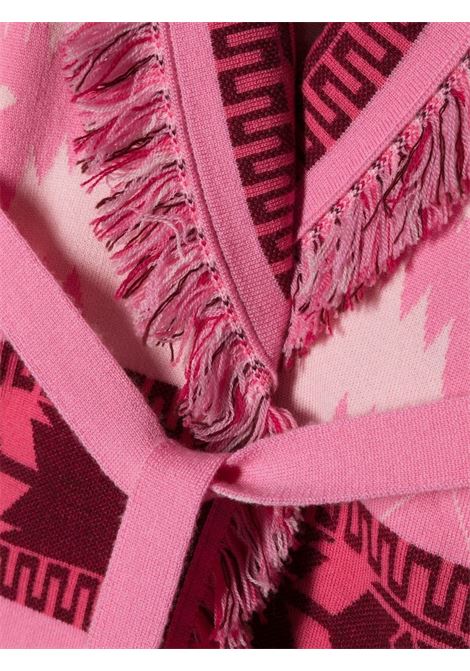 Pink Icon Jacquard Cardigan ALANUI KIDS | LGHB002S23KNI0023084