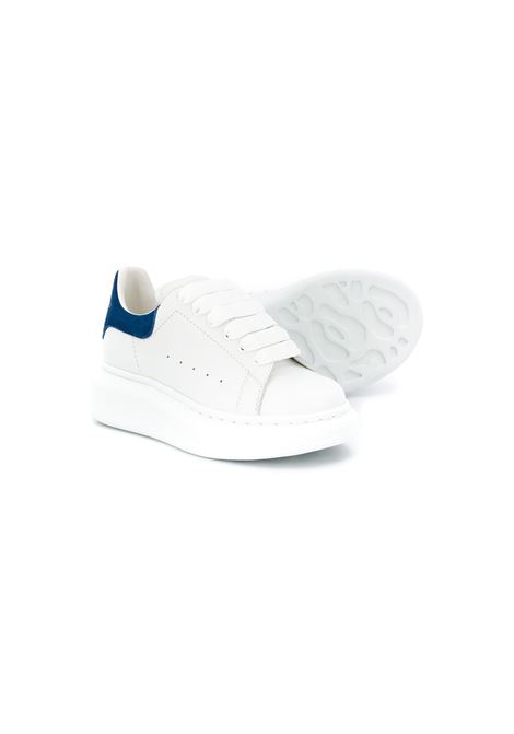 Sneakers Oversize Bianche Con Spoiler In Suede Paris Blue ALEXANDER MCQUEEN KIDS | 587691-WHX129086