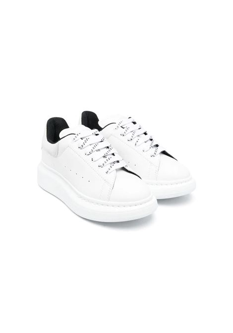 White Oversize Sneakers With Lilac Suede Spoiler ALEXANDER MCQUEEN KIDS | 710105-WHX128882