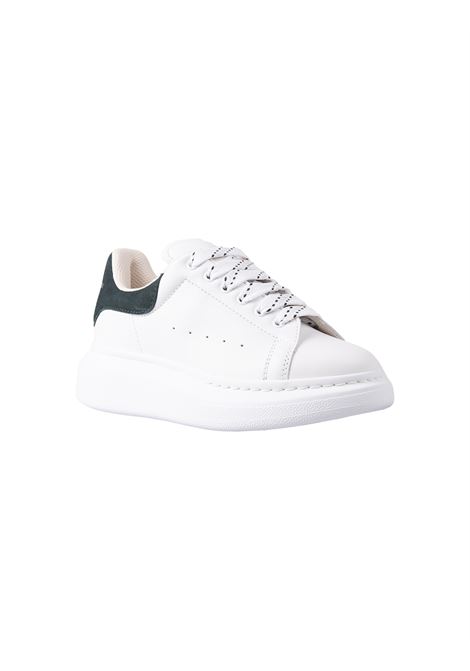 White Oversize Sneakers With Forest Green Suede Spoiler ALEXANDER MCQUEEN KIDS | 710105-WHX128936