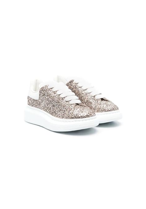 Sneakers Oversize Glitter Con Spoiler Bianco ALEXANDER MCQUEEN KIDS | 734608-W4VJ42228