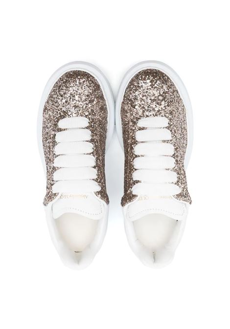 Glittered Oversize Sneakers With White Spoilers ALEXANDER MCQUEEN KIDS | 734608-W4VJ42228