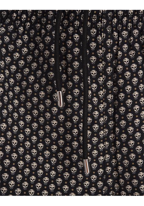 Black Swimwear With Contrast Micro Skull Pattern ALEXANDER MCQUEEN | 549980-4419Q4478