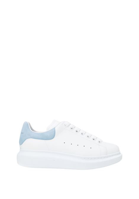 White Oversize Sneakers With Light Blue Suede Spoiler ALEXANDER MCQUEEN | 553770-WHGP79412