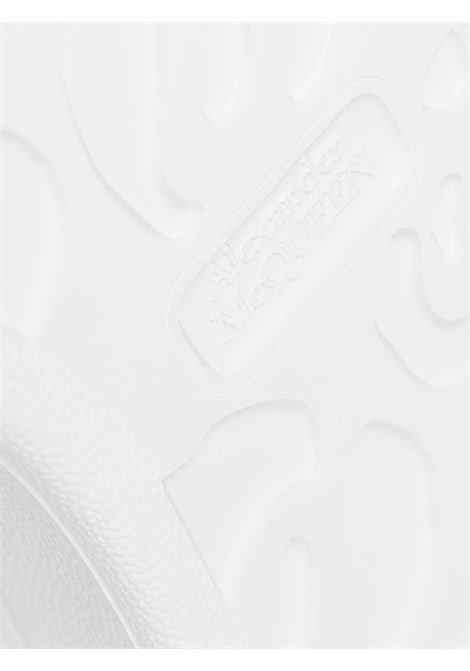 White Oversize Sneakers With Red Suede Spoiler ALEXANDER MCQUEEN | 553770-WHGP79676