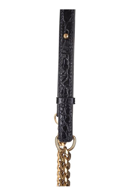Black And Golden Jewelled Satchel Bag ALEXANDER MCQUEEN | 554128-1HB0T1001