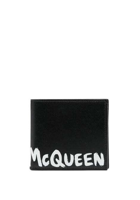 Portafoglio McQueen Graffiti Nero e Bianco ALEXANDER MCQUEEN | 602139-1AAMJ1070