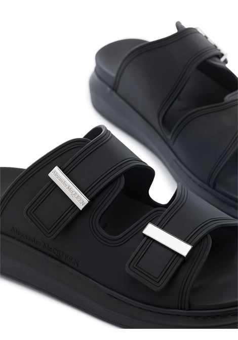 Black And Silver Hybrid Sandal ALEXANDER MCQUEEN | 663563-W4Q511081