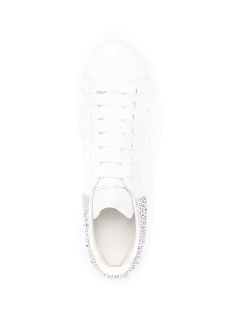 White Oversize Sneakers With Strass Spoiler ALEXANDER MCQUEEN | 666407-WIA4Z9069