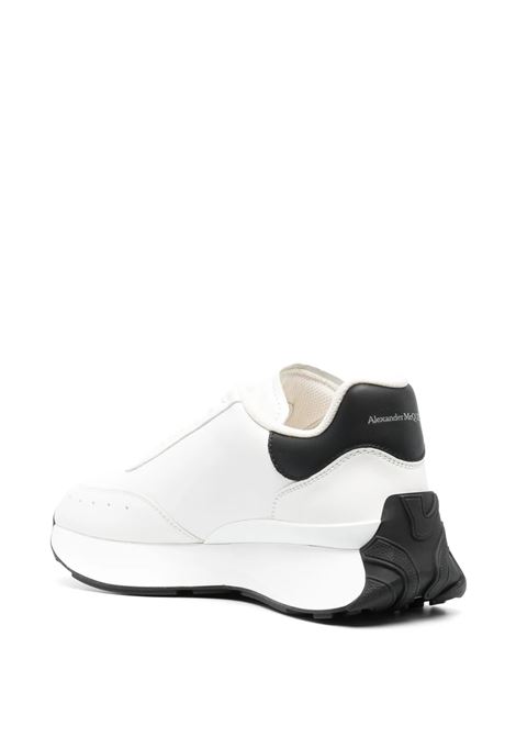 White Sprint Runner Sneakers With Black Spoiler ALEXANDER MCQUEEN | 687995-WIDN59061
