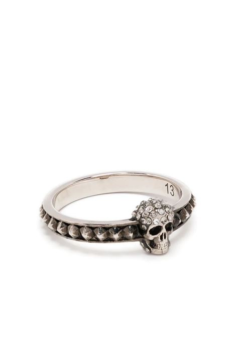 Silver Ring With Pav? And Skull ALEXANDER MCQUEEN | 700553-J160Y1190