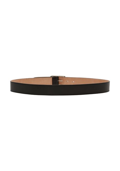 Black Leather Belt ALEXANDER MCQUEEN | 712506-1AAGN1000